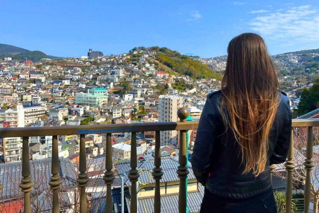 Krysti - Nagasaki Hillside Krysti overlooking hillside of homes in Nagasaki