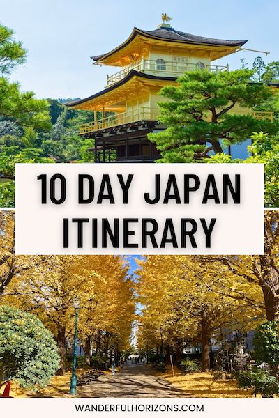 Pinterest Pin: 10 Day Japan Itinerary