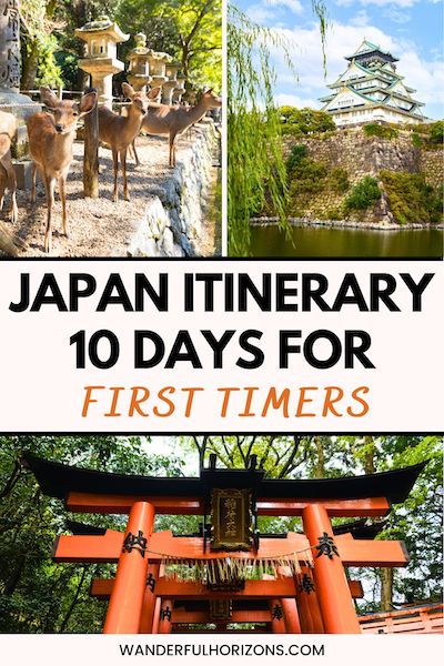 Pinterest Pin: Japan Itinerary 10 Days for First Timers