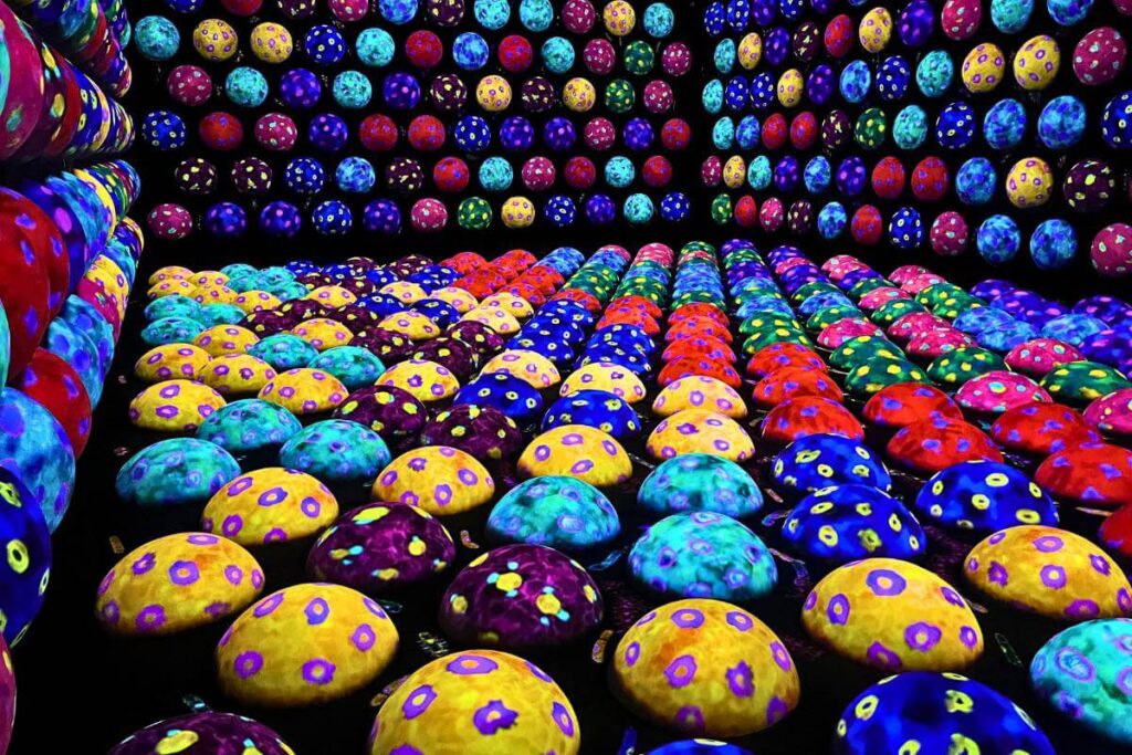 A room full of brightly colored bouncy spheres.
