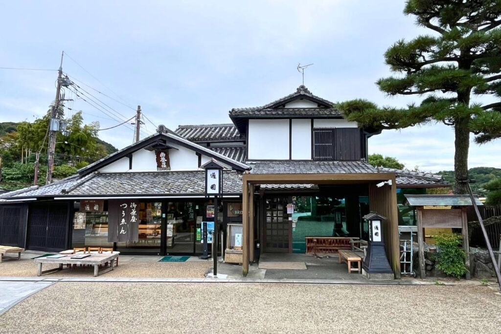 A traditional Japanese tea house