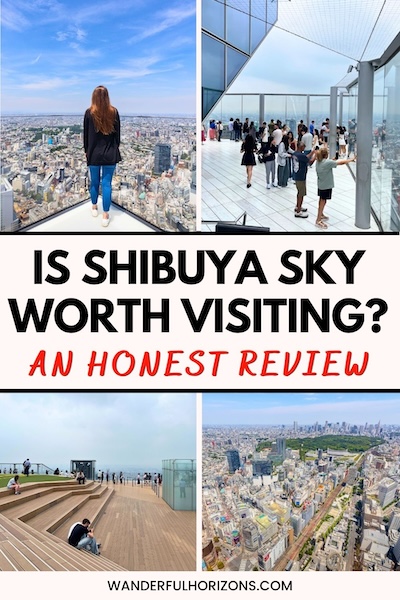 Pinterest Pin: Is Shibuya Sky Worth Visiting? An Honest Review