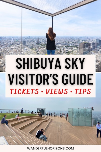 Pinterest Pin: Shibuya Sky Visitor's Guide - Tickets, Views & Tips